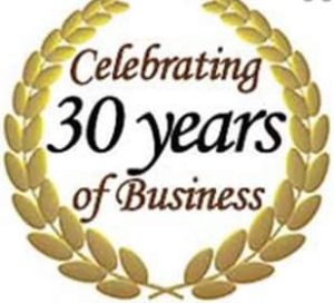 celebrating 30 years in business